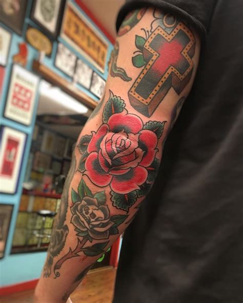 elbow tattoo ideas|traditional elbow tattoo.